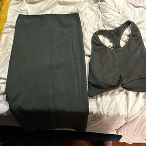 Cute 2 piece set with built in bra size M